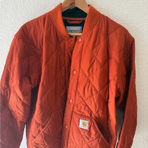 Carhartt WIP Quilted Varsity Jacket in Bold Orange